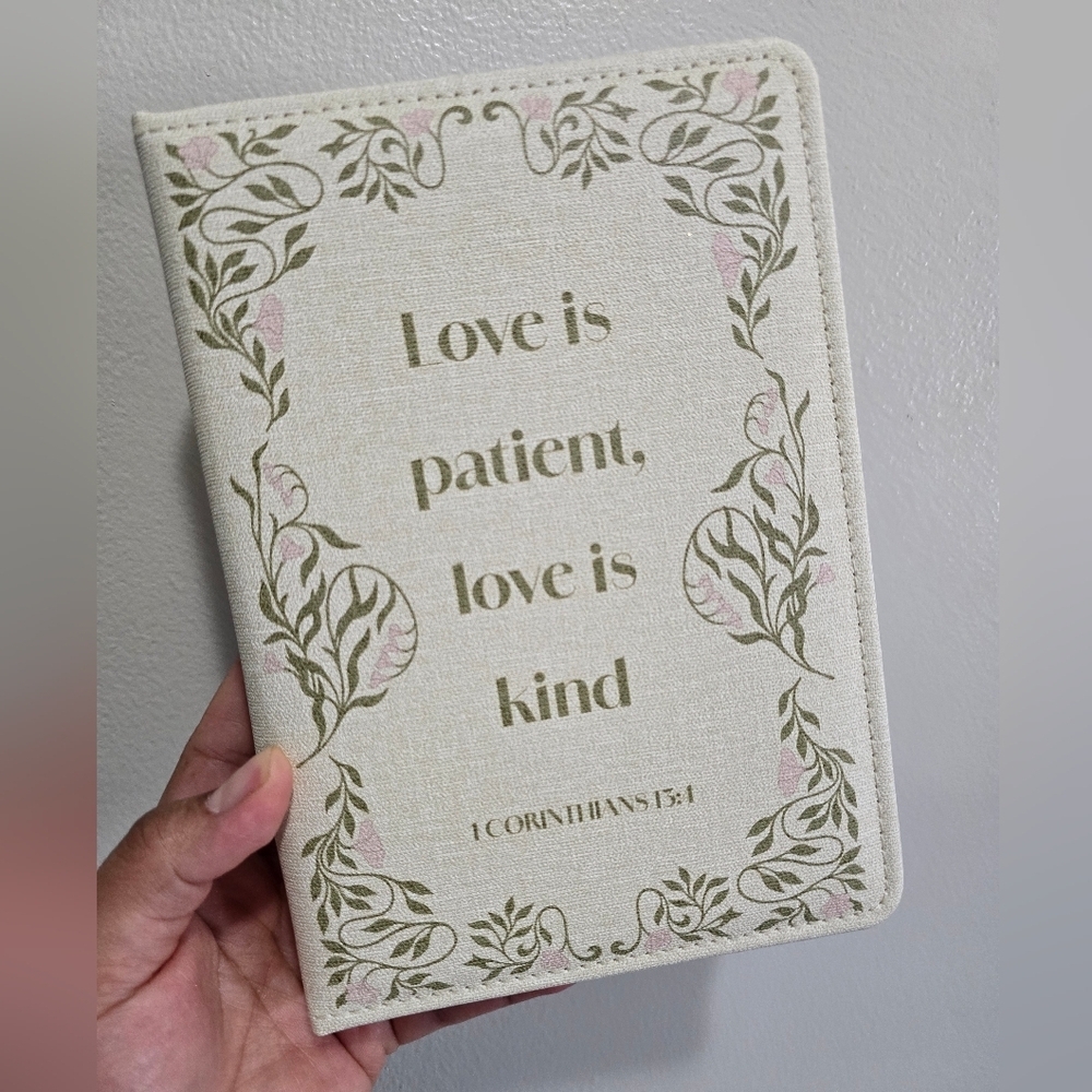 Love Is Patient, Love Is Kind Floral Home Office Planner - Cream & Pink - Picture 2 of 9